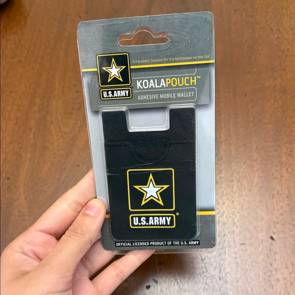 U.S. Army Black Koala Pouch Phone Wallet